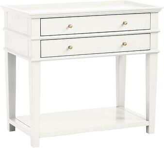 Grace Open 2-Drawer Nightstand - Soft White - Ballard Designs