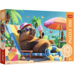 Puzzle - 100 – Relaks w stylu kapibary – Trefl 16537