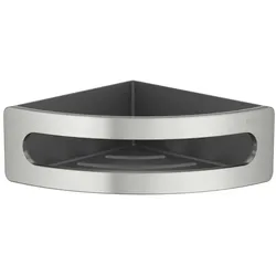 Keuco Eckschwammkorb Elegance 11657, Einsatz anthrazit, Edelstahl-finish, 11657060001 11657060001