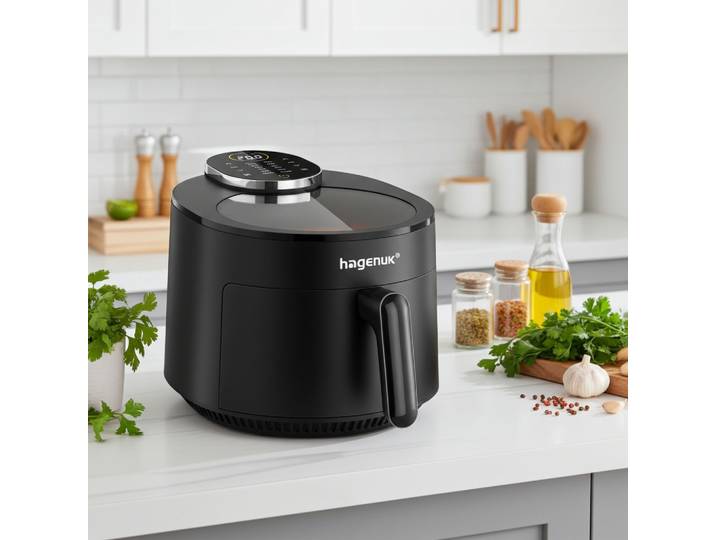 Infrarot-Heissluftfritteuse mit Sichtfenster, 5 l, 1500W