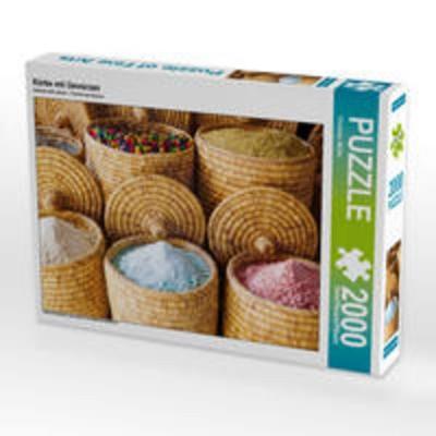 CALVENDO Puzzle Körbe mit Gewürzen | 2000 Teile Lege-Größe 90 × 67 cm Foto-Puzzle für glückliche Stunden