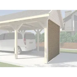 Weka Rückwandelement für Einzelcarport 614/615 Leimholz Flach- und Satteldach
