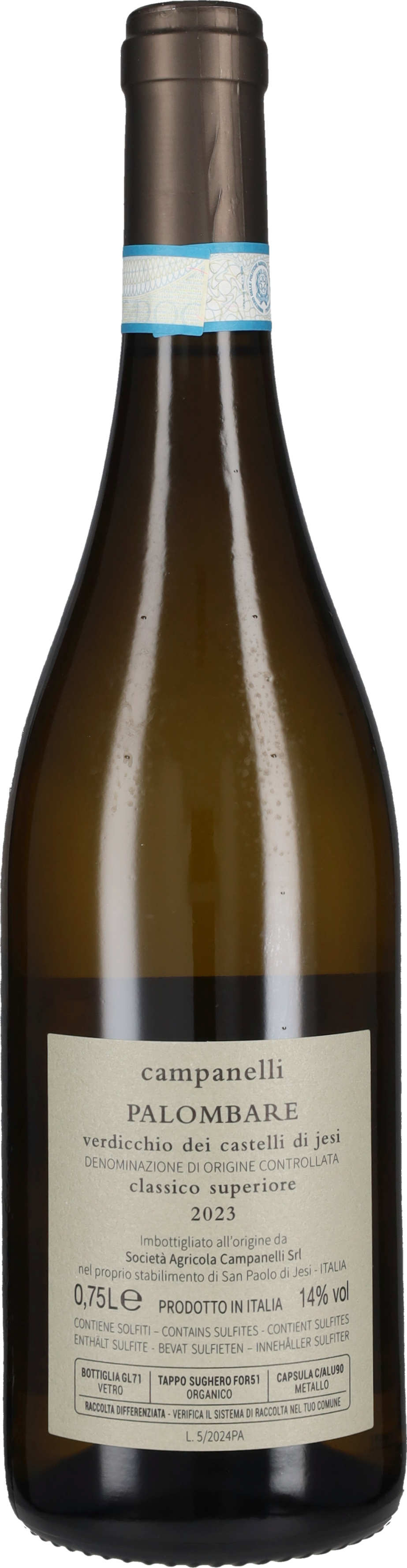 Campanelli Verdicchio Castelli Jesi Classico Superiore 'Palombare' 2023