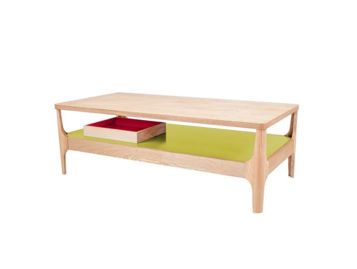 Kayoom Beistelltisch, Grün, Esche, Holz, 40x60x120 cm, einfacher Aufbau, Wohnzimmer, Wohnzimmertische, Beistelltische