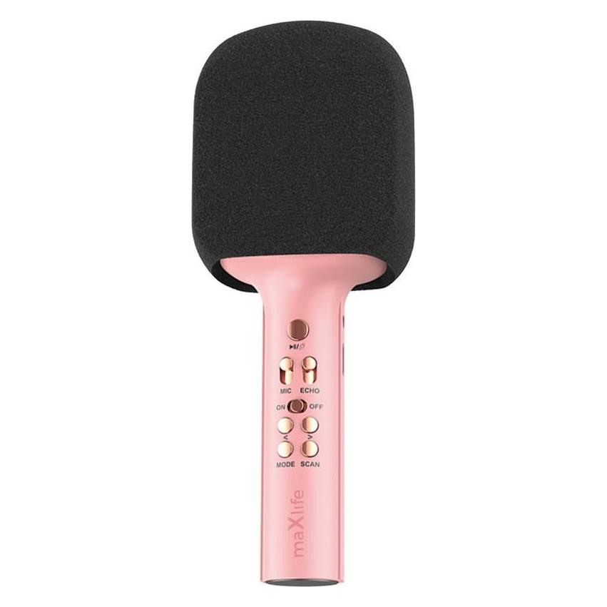 Maxlife Bluetooth-Mikrofon mit Lautsprecher MXBM-600 rosa (OEM0200494)