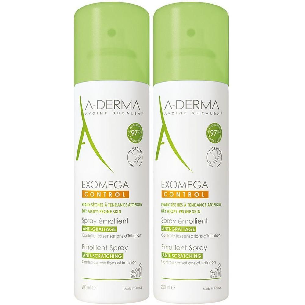 A-Derma Exomega Control Spray rückfettend 2x 2x200 ml