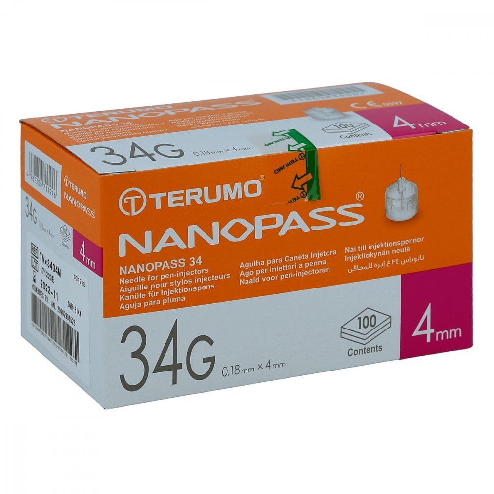 MeDiTa-Diabetes GmbH Terumo Nanopass 34 Pen Kanüle 34g 0,18x4mm 09771265