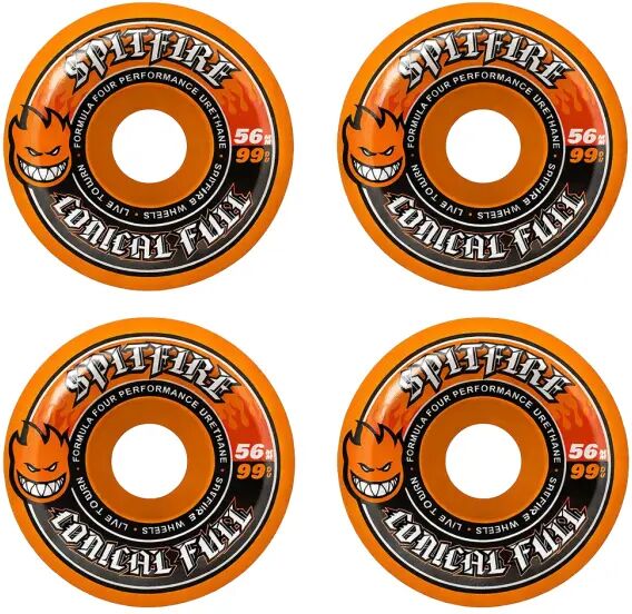 Skateboard Rollen Spitfire Formula Four Team Conical Full (55 - Orange)