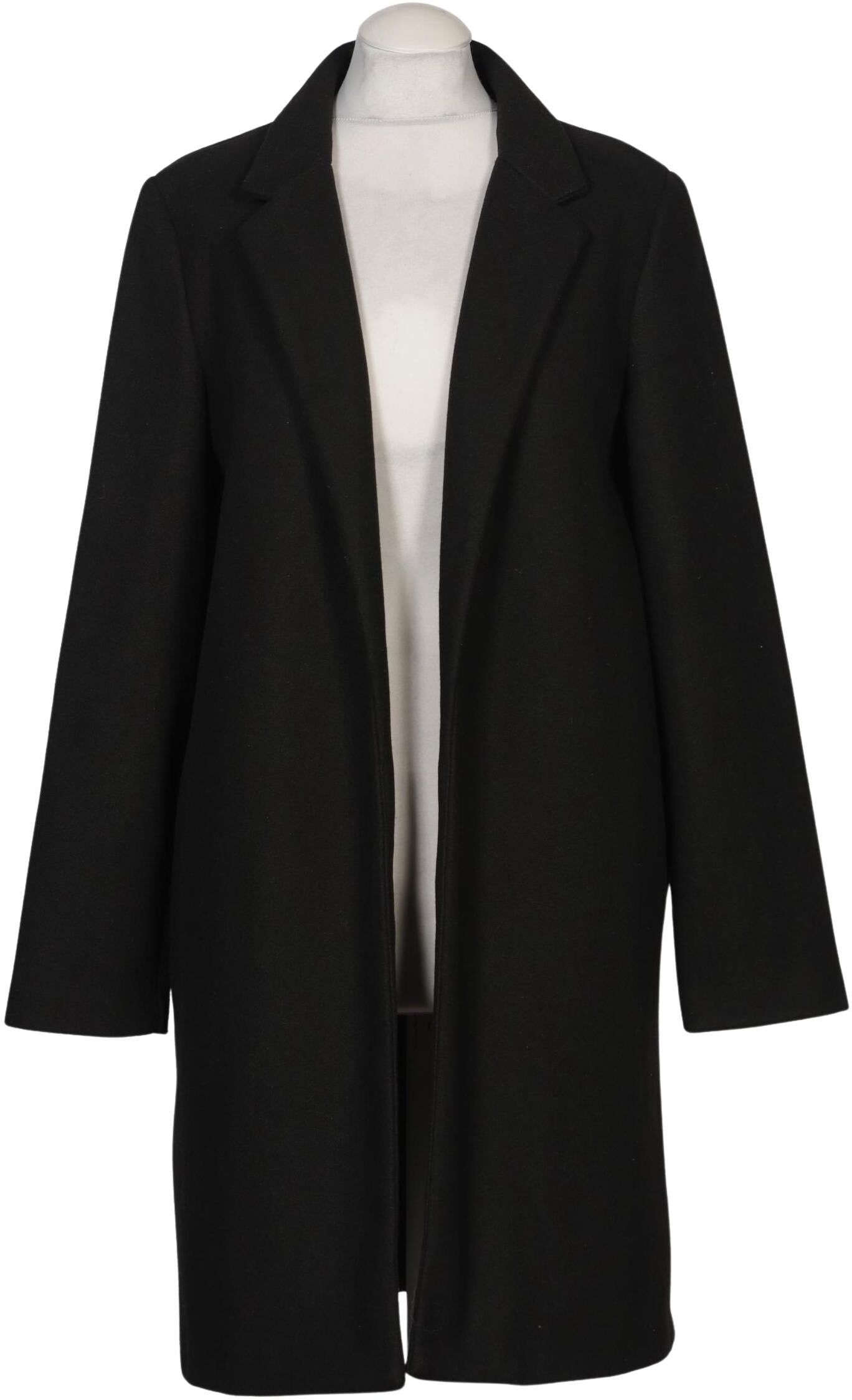 Stradivarius Damen Mantel, Schwarz, Gr. M, Synthetik - Second Hand