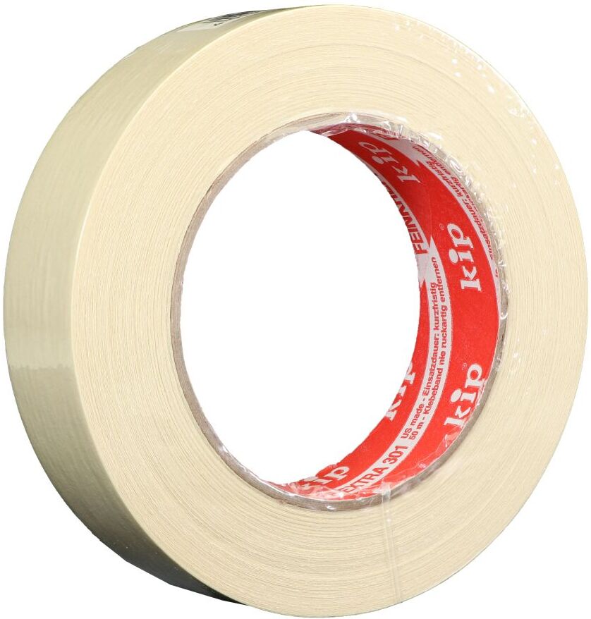 KIP 301-30 Feinkrepp extra, Kreppband, beige, 30 mm x 50 m