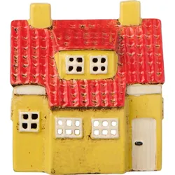 IB Laursen Teelicht Haus My Home Town gelb, 13 x 8.2 x 14.5 cm