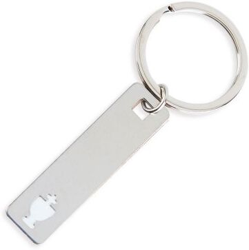 Portachiavi calice in alluminio silver con astuccio OscarItaly 20g Personalizzate o neutre