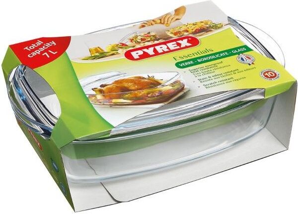 Pirofila Pyrex 466A000 7643 con coperchio Trasparente