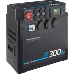 Ective AccuBox 300S Powerstation mit LiFePO4-Akku und 3000 W Sinus-Wechselrichter 300 Ah