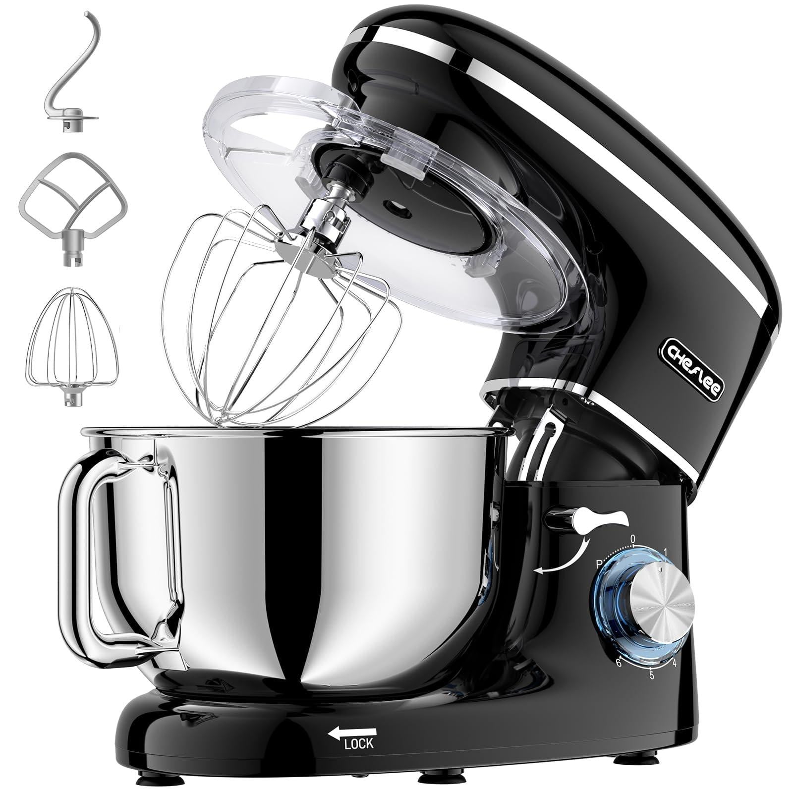 Selius Keukenmachine Food Processor - 2000 W - 6,2 Liter - Zwart