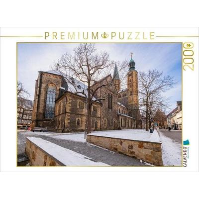 CALVENDO Puzzle Goslar, Marktkirche St. Cosmas und Damian | 2000 Teile Lege-Größe 90 × 67 cm Foto-Puzzle für glückliche Stunden