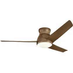 Elstead Lighting Eris Deckenventilator 152 cm in Walnuss mit LED IP44