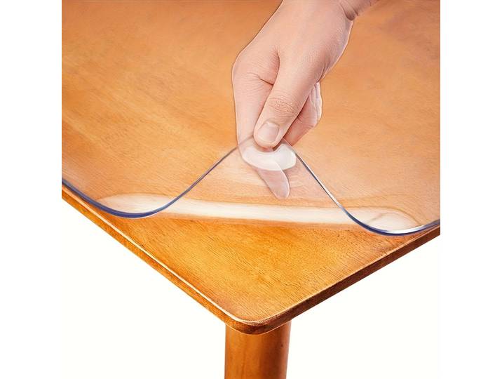 Protecteur de bureau en PVC transparent, 1.5mm, protecteur de Table transparent, antidérapant, facile à nettoyer, tapis de protection de bureau transparent