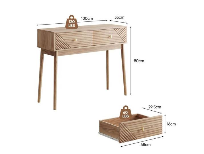 Bureau - Tiroirs style contemporain haute qualité design élégant - Vert - Pour Salon - Référence 965.......