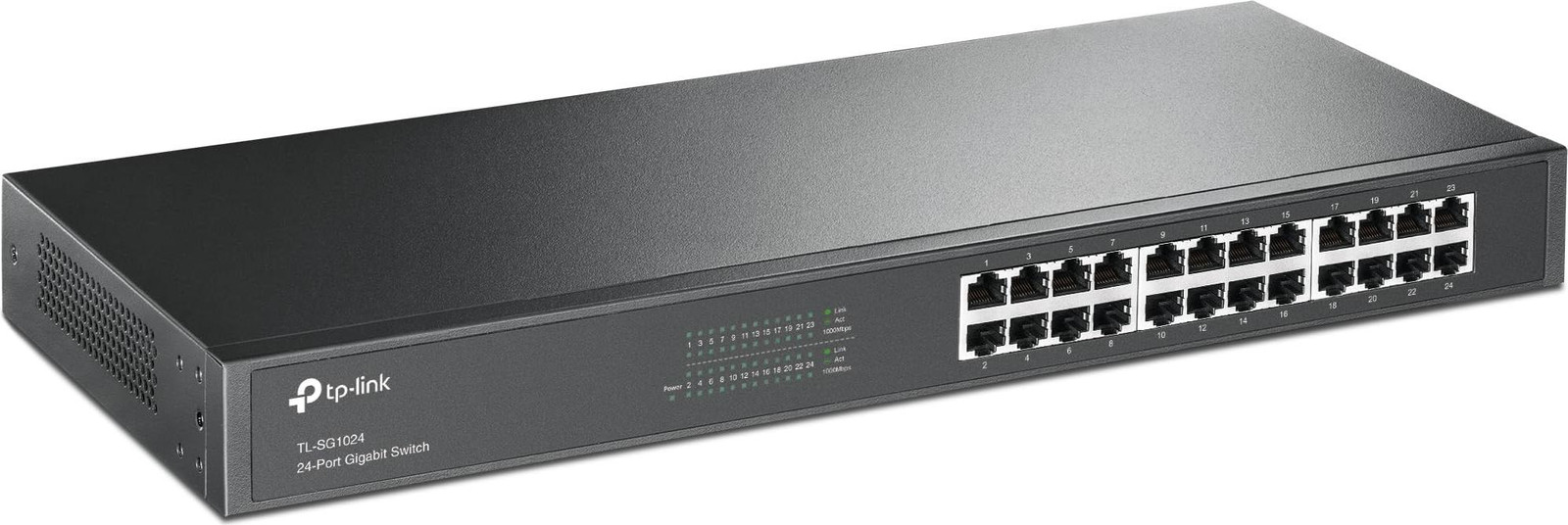 TP-Link 24-poorts Gigabit rackmontageswitch, onbeheerd, 1U