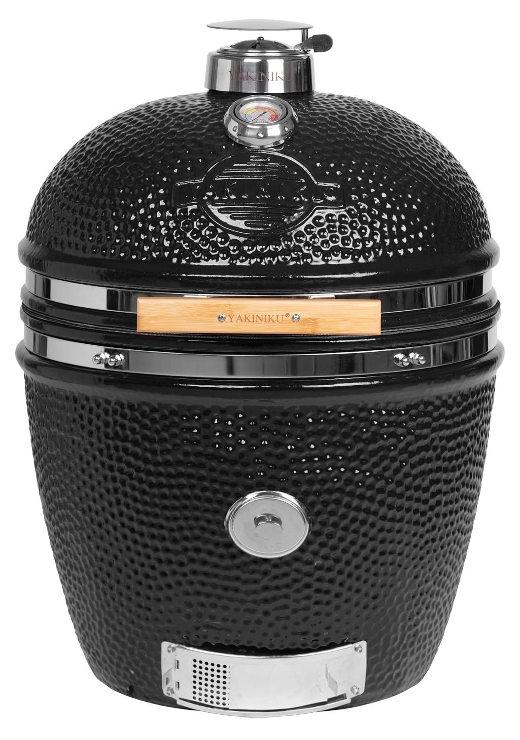 Keramischer Grill - Kamado-Modell - 22 Zoll - Holzkohlebetrieb - Stahl, pulverbeschichtet