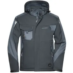 Winter Softshelljacke "JN824" - L - black/carbon