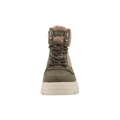 Stiefel TOM TAILOR "Tom Tailor Winter Boots", Damen, Gr. 37, khaki, Polyurethan, unifarben, Schuhe Stiefel