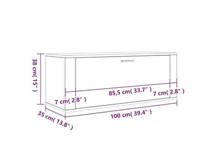Remise 2026®Meuble Entrée Blanc - Armoire à chaussures - Bonne ventilation - murale - Blanc - 100x35x38cm - Bois d'ingénierie 920