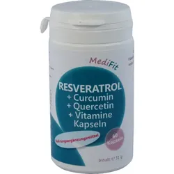 RESVERATROL+CURCUMIN+Quercetin+Vitamine Kapseln 60 St