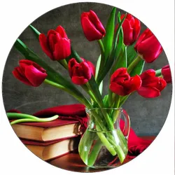 Essbares Papier-Bouquet „Tulpen“, 19,5 cm