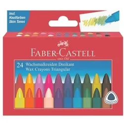 Faber-Castell (Schule) 24er-Kartonetui Wachsmalstifte