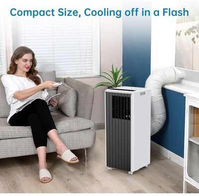 Yun 8000 BTU Portable Air Conditioner, Air Conditioners 3-in-1 Compact Fast Cooling Indoor AC Unit