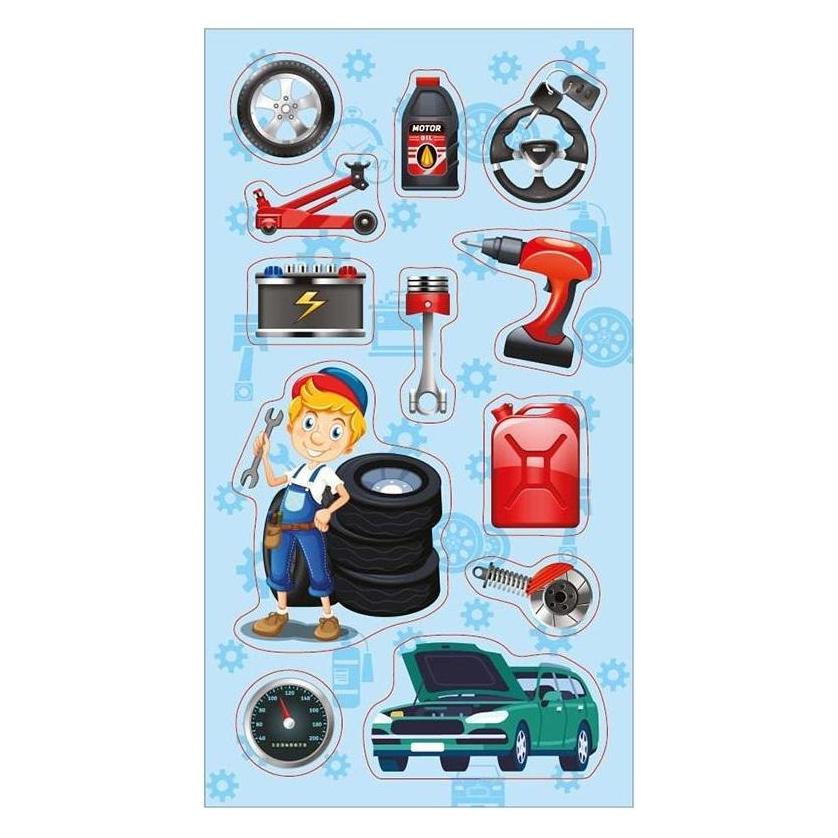 Incood Aufkleber für Automechaniker (12 Sticker) (47996066)