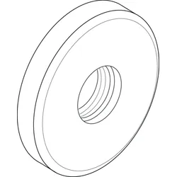 Ideal Standard Rosette für Wand-WT-Armatur, Chrom F960967AA