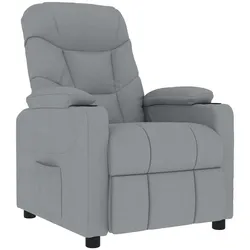 vidaXL Massagesessel Hellgrau Stoff