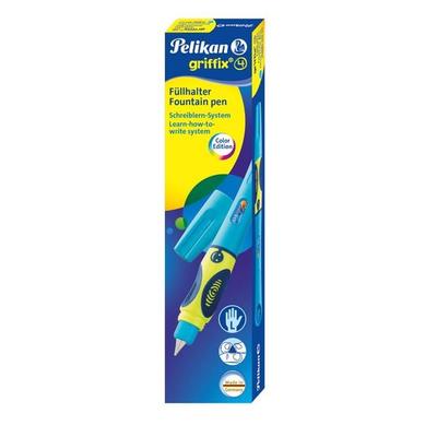Pelikan Füller Griffix® für Linkshänder, Neon Fresh Blue