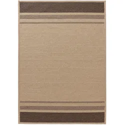 benuta Nest In- & Outdoor-Teppich Nandi Braun 200x300 cm - Teppich für Balkon, Terrasse & Garten