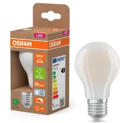 OSRAM E27 LED Lampe Classic SUPERSTAR frosted dimmbar 3,8W wie 60W neutralweißes Licht 4000K - Energy efficiency class A
