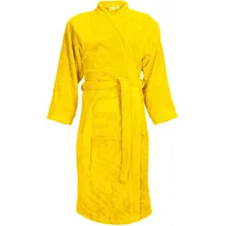 The One Towelling Unisex Bademantel T1-B yellow S/M