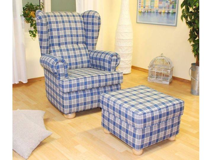 Sessel Horsens mit Karomuster – Montierte Lieferung – 3%-Vorkasse-Rabatt