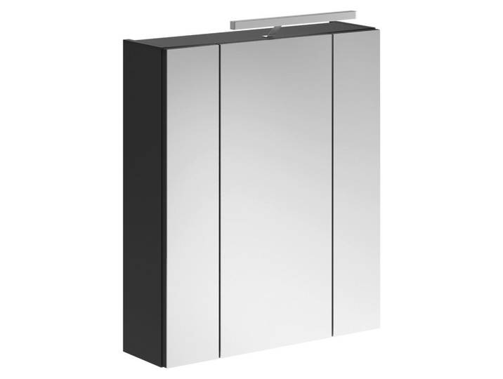 Spiegelschrank Linus Schwarz Spiegelglas B: 60 cm