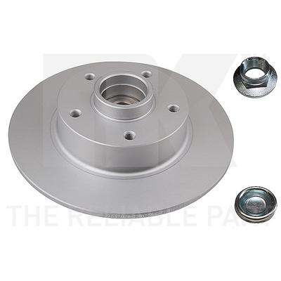 Nk 1x Bremsscheibe Hinterachse +Radlager Voll [Hersteller-Nr. 313973] für Renault