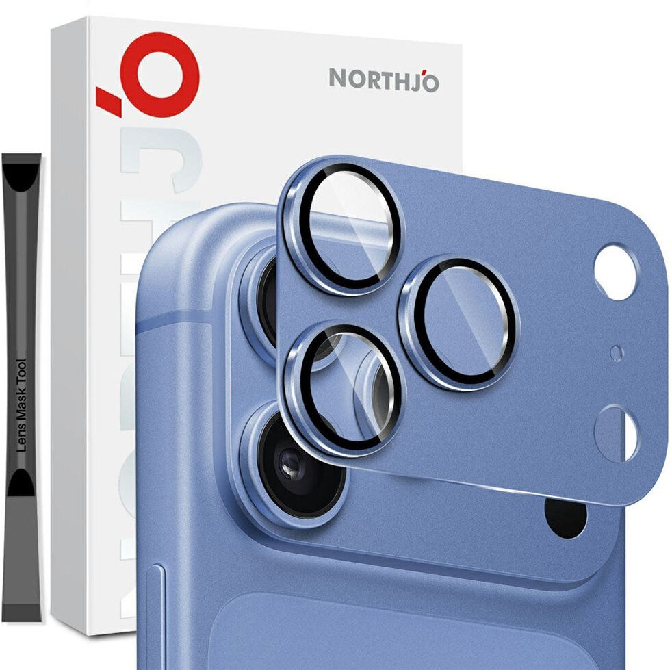 iPhone 18 Pro NORTHJO Beskyttelsesglas til Kamera - Blå
