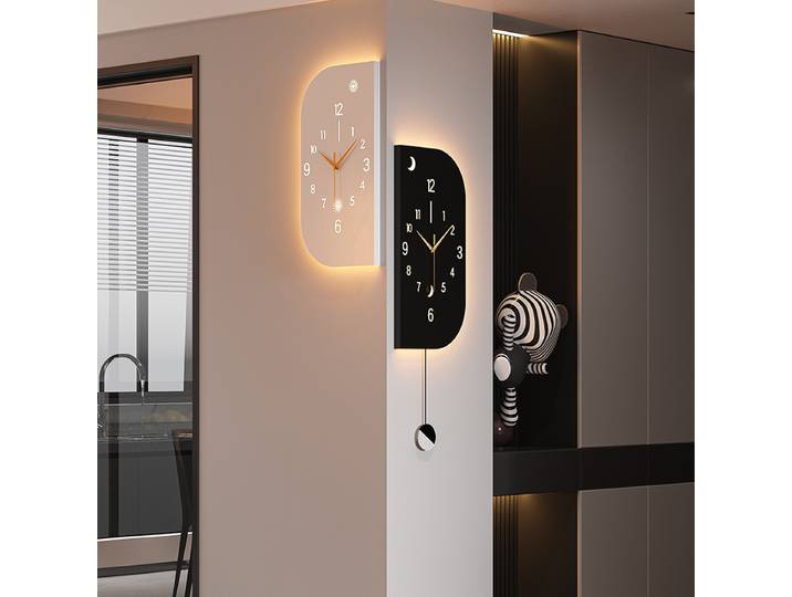 Horloges murales silencieuses modernes, Double face, pour couloir, maison, Restaurant, décoration murale intérieure, ornements