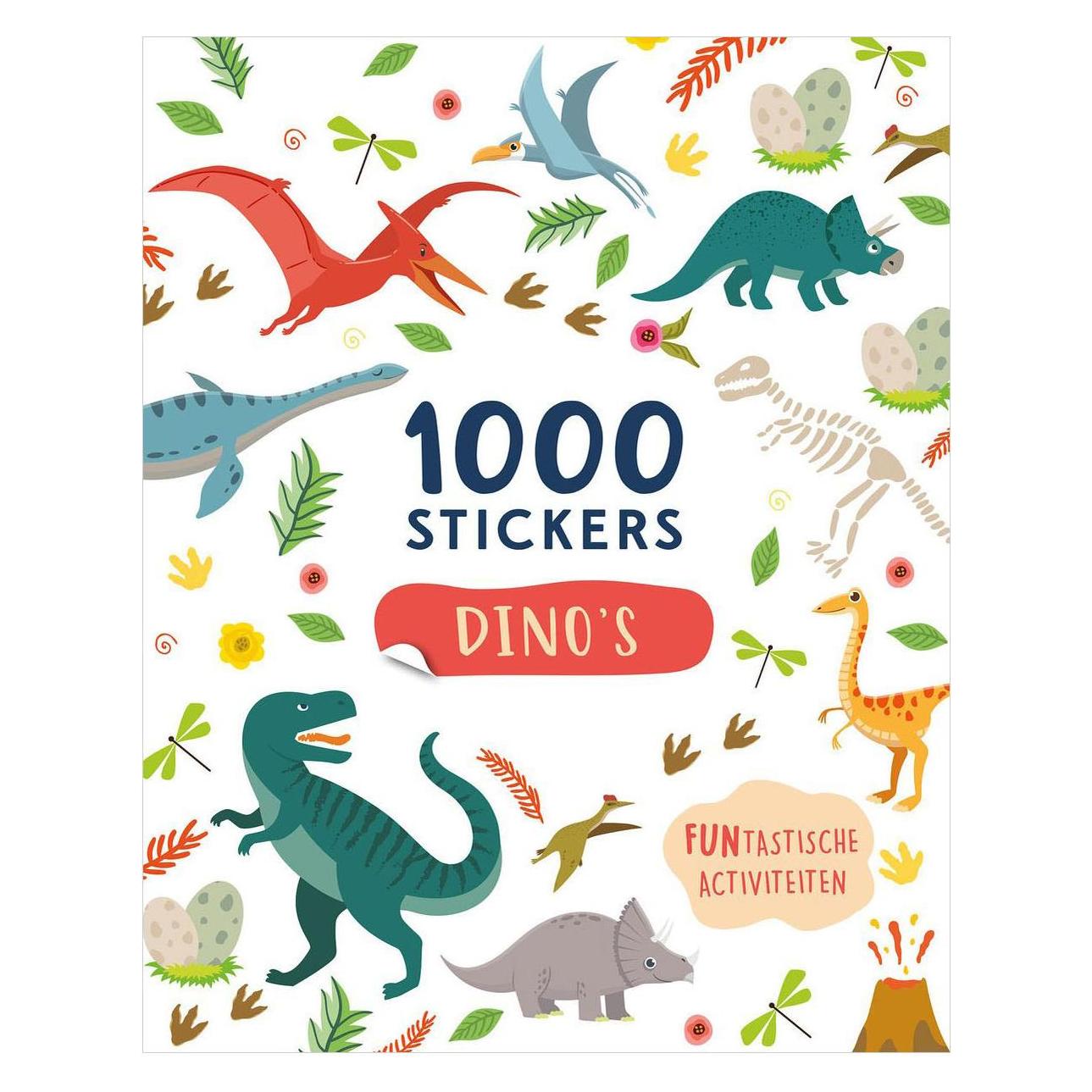 Rebo Dinosaurier-Aktivitätsbuch - 1000 Aufkleber (1000 Sticker) (70727498)