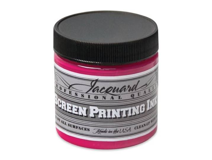 Jacquard Professional Screen Printing Inks 4oz-Opaque Rubine