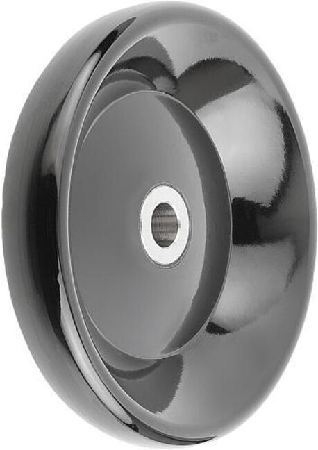 KIPP Volant à disque D1=100, alésage 10H8, duroplast, acier (K0165.1100X10)