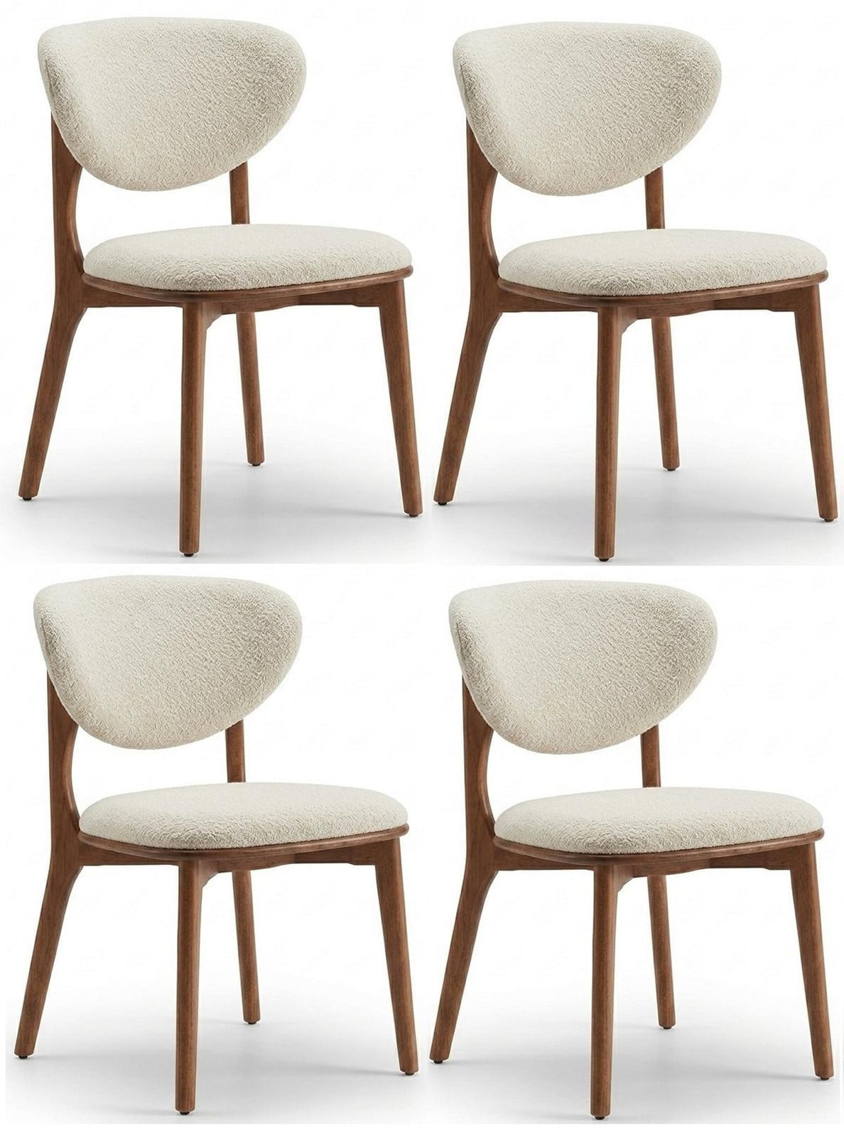 JVmoebel Moderne Bruine Eetkamerstoelen voor Jongeren