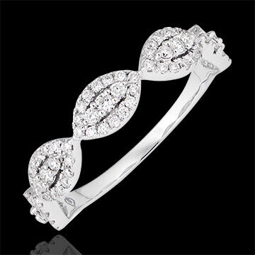 Edenly Ring Amandiane - 375er WeiÃŸgold und Diamanten