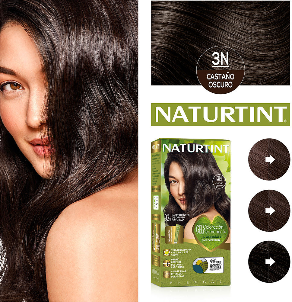 Coloration sans ammoniaque Naturtint #3N-Brun foncé